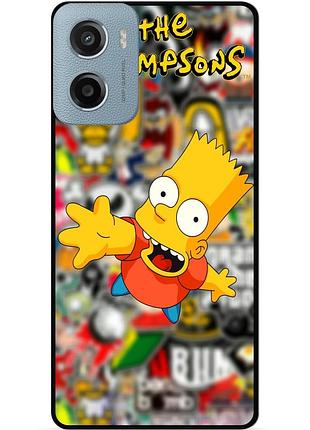 Силіконовий чохол бампер для motorola moto g05 з малюнком стикери гравіті фолз футурама маріо