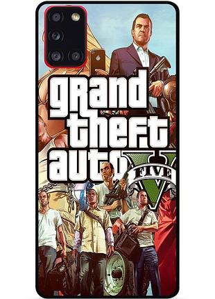 Чехол силиконовый бампер для samsung m51 с рисунком гта gta