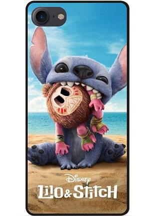 Силиконовый чехол бампер для iphone se 3 2022 лило и стич stitch