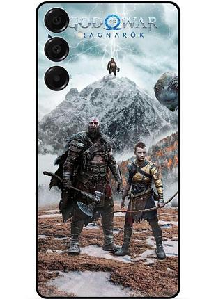 Силиконовый чехол бампер для samsung a15 с рисунком god of war кратос