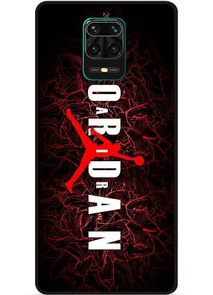 Силіконовий чохол бампер для xiaomi redmi note 9s з малюнком air jordan
