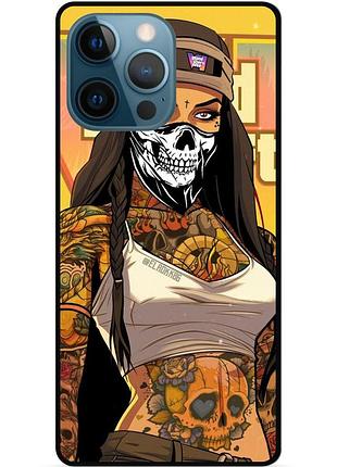 Силіконовий бампер чохол для iphone 13 pro з малюнком gta гта
