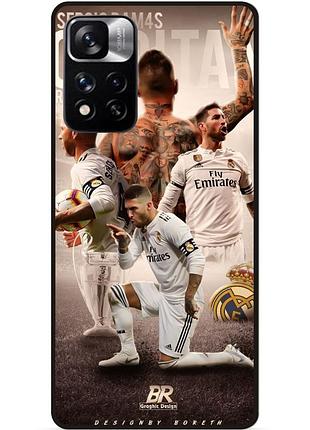 Силіконовий чохол бампер для xiaomi redmi note 11 pro plus 5g з малюнком sergio ramos серхио рамос real madrid