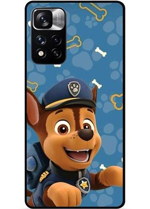 Силіконовий чохол бампер для xiaomi redmi note 11 pro plus 5g з малюнком щенячий патруль