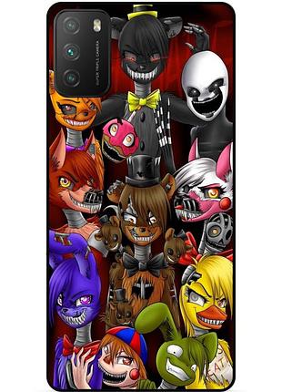 Силіконовий бампер чохол для xiaomi poco m3 з малюнком freddy фредді аніматроніки