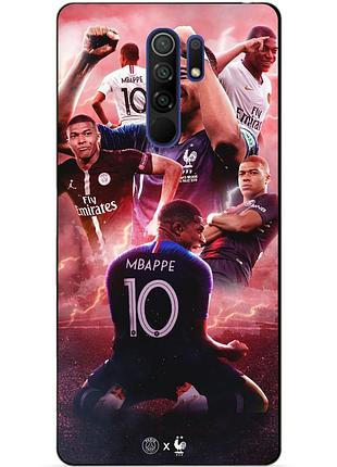 Силиконовый бампер чехол для xiaomi redmi note 8 pro с рисунком килиан мбаппе mbappe