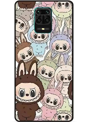Силіконовий бампер чохол для xiaomi redmi note 9s з малюнком лабубу labubu
