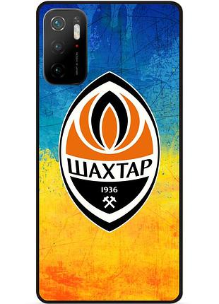 Силіконовий чохол бампер для xiaomi poco m3 pro з малюнком шахтер донецк