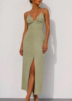 Сукня з льоном zara
