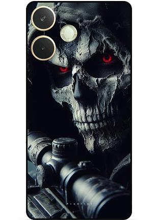 Чохол силіконовий бампер для oppo a5 pro з малюнком скелет череп