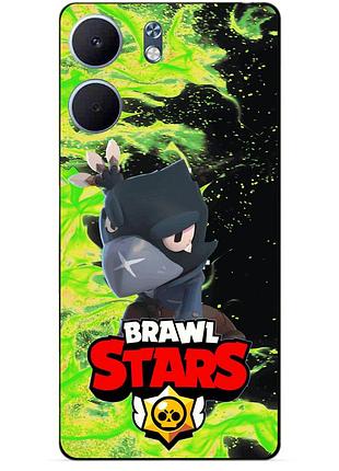 Чехол силиконовый бампер для oppo a5x с героем бравл ворон brawl