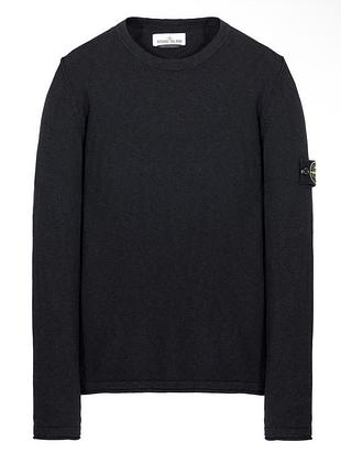 Стилтна вязана кофта джемпер лонгслів stone island