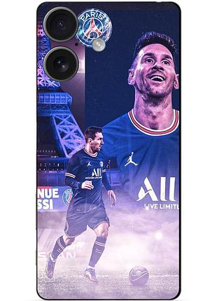 Силіконовий чохол бампер для iphone 17 з малюнком messi psg мессі
