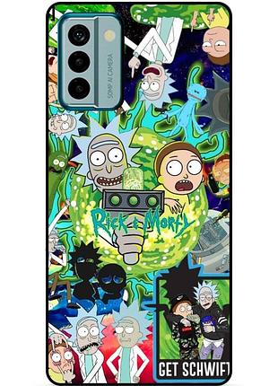 Силіконовий чохол бампер для nokia g21 з малюнком rick and morty рік і морті