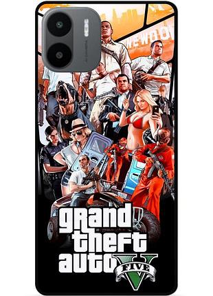 Чехол силиконовый бампер для xiaomi redmi a2 с рисунком gta гта