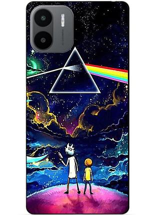 Силиконовый бампер чехол для xiaomi redmi a2 с рисунком рик и морти rick and morty
