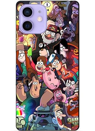 Силиконовый бампер чехол для iphone 11 с рисунком гравити фолз gravity falls