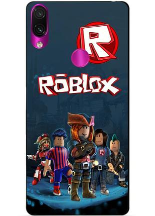 Силиконовый бампер чехол для huawei honor 10i с рисунком roblox роблокс