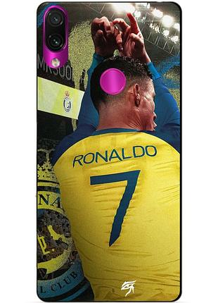 Силіконовий чохол бампер для huawei honor 8x з малюнком ronaldo аль наср роналдо
