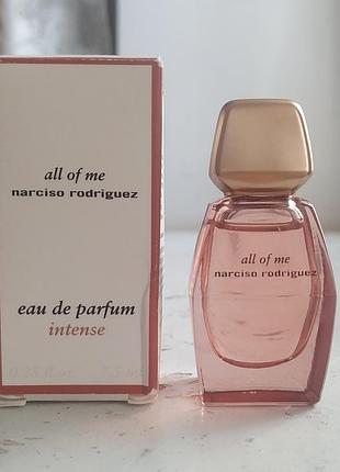 All of me, narciso rodriguez, eau de parfum intense, миниатюра