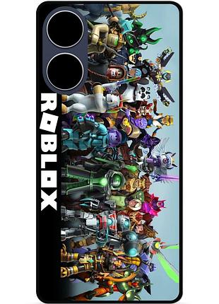 Силіконовий чохол бампер для oppo a17 з малюнком roblox роблокс