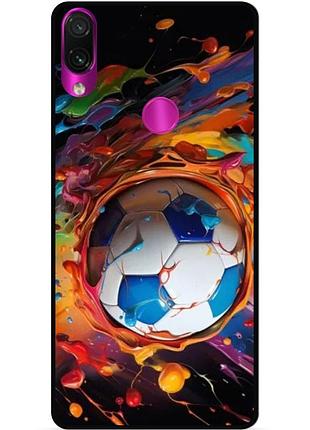 Силиконовый чехол бампер для huawei honor 10i с рисунком футбол мяч