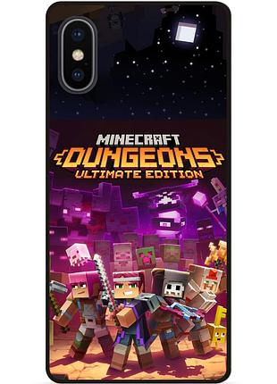 Силіконовий чохол бампер для iphone xr стів minecraft кріпер майнкрафт