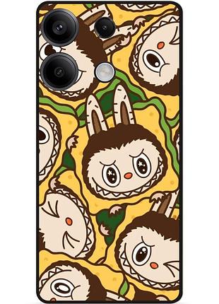 Силіконовий чохол бампер для infinix note 40 pro (x6850) з малюнком labubu 4