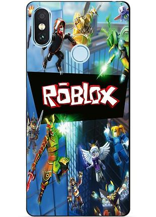 Силиконовый чехол бампер для xiaomi mi a2 lite с рисунком roblox роблокс 1, xiaomi mi a2 lite