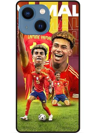 Силіконовий чохол бампер для iphone 13 mini з малюнком ламин ямаль lamine yamal испания
