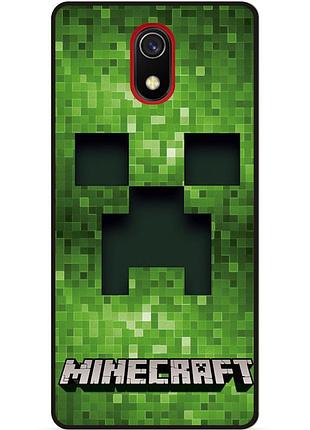 Силіконовий чохол бампер для xiaomi redmi 8a гра minecraft майнкрафт
