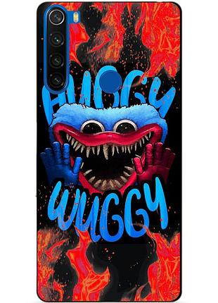 Силіконовий чохол бампер для xiaomi redmi note 8 з малюнком хаггі вагі huggy wuggy