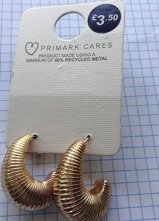 Гвоздики серьги primark