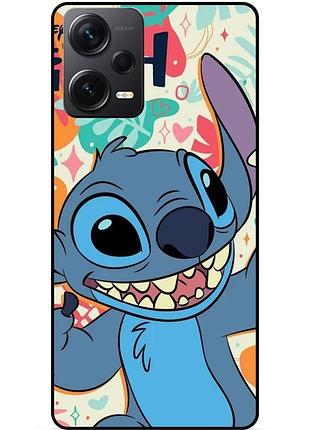 Силіконовий бампер чохол для xiaomi redmi note 12 pro 5g з малюнком stitch стіч