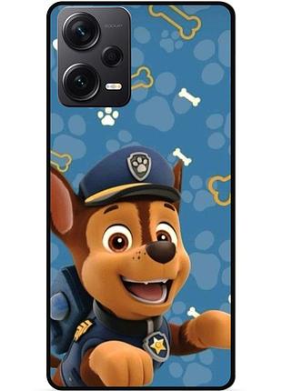 Чехол силиконовый для xiaomi redmi note 12 pro 5g с рисунком щенячий патруль чейз
