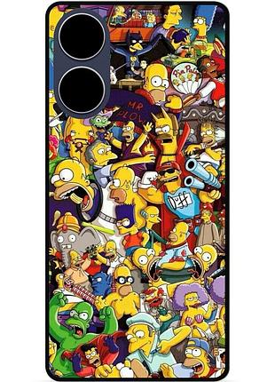 Силіконовий чохол бампер для oppo a17 з малюнком стикери гравіті фолз футурама маріо