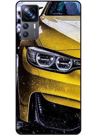 Силіконовий чохол бампер для xiaomi 12t з малюнком bmw бмв машина авто