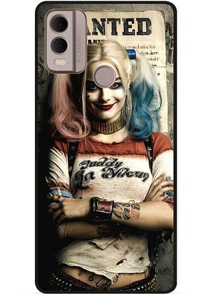 Чехол силиконовый бампер для nokia c22 с рисунком харли квинн joker