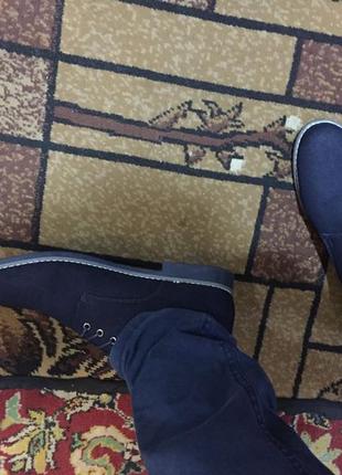 Толковые туфли мужские, defacto турция, темно синие. 42, 43 и 447 фото