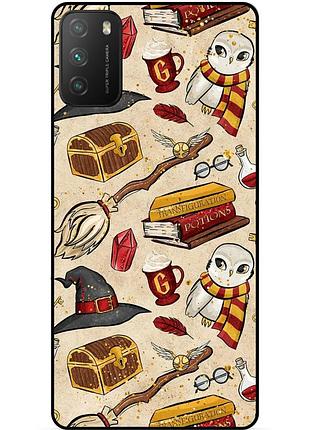 Силиконовый бампер чехол для xiaomi poco m3 с картинкой gryffindor гриффиндор гарри поттер harry potter