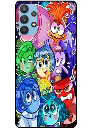 Чехол силиконовый бампер для samsung a32 с рисунком головоломка