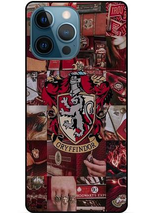 Силиконовый бампер чехол для iphone 13 pro max с рисунком гриффиндор gryffindor гарри поттер harry potter
