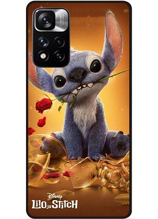 Силіконовий бампер чохол для xiaomi redmi note 11 pro plus 5g стіч stitch