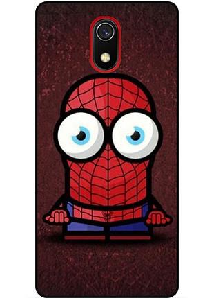 Силіконовий бампер чохол для samsung j6 plus з малюнком міньйон людина-павук spider man