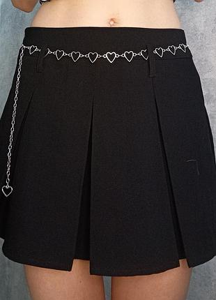 Юбка черная crop