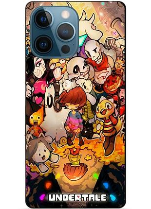 Силиконовый бампер чехол для iphone 11 pro max с рисунком андертейл undertale