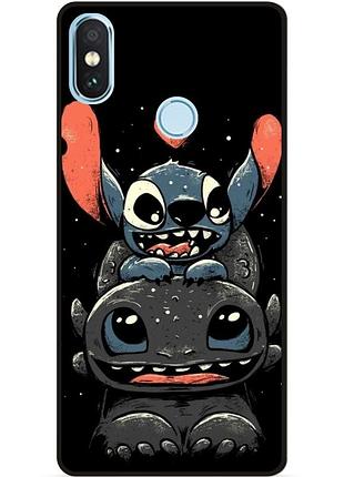 Силиконовый чехол бампер для xiaomi mi 8 с рисунком stitch стич