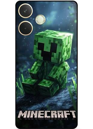 Силіконовий чохол бампер для oppo a5 pro стів minecraft кріпер майнкрафт