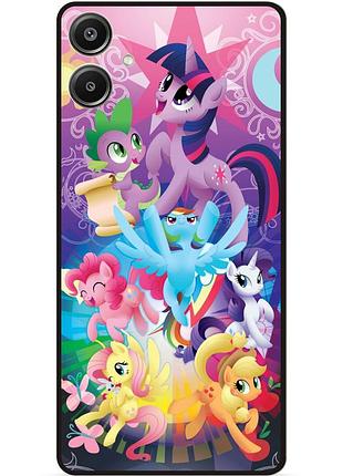 Силиконовый бампер чехол для samsung a07 с рисунком пони пинки пай мой маленький пони