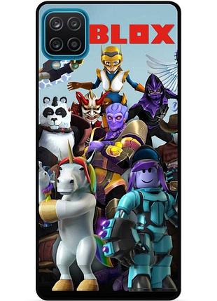 Силиконовый чехол бампер для samsung a22 с рисунком роблокс roblox